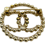 シャネル CHANEL ココマークブローチ シルバー GP レディース ブローチ