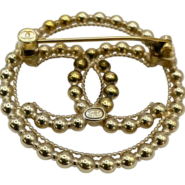 シャネル CHANEL ココマークブローチ シルバー GP レディース ブローチ