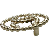 シャネル CHANEL ココマークブローチ シルバー GP レディース ブローチ