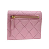 シャネル CHANEL マトラッセ 二つ折り財布 AP4086 ピンク ゴールド金具 キャビアスキン レディース ウォレット