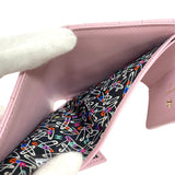 シャネル CHANEL マトラッセ 二つ折り財布 AP4086 ピンク ゴールド金具 キャビアスキン レディース ウォレット