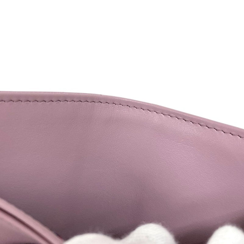 シャネル CHANEL マトラッセ 二つ折り財布 AP4086 ピンク ゴールド金具 キャビアスキン レディース ウォレット