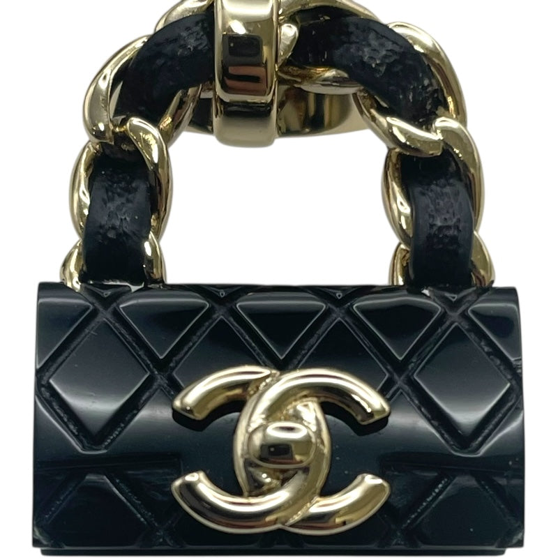 シャネル CHANEL マトラッセリング ブラック GP ジュエリー