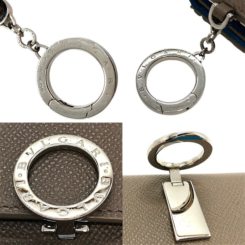 ブルガリ BVLGARI ブルガリブルガリ6連キーケース 293754 323 トープ×SV金具 レザー/メタル メンズ キーケース