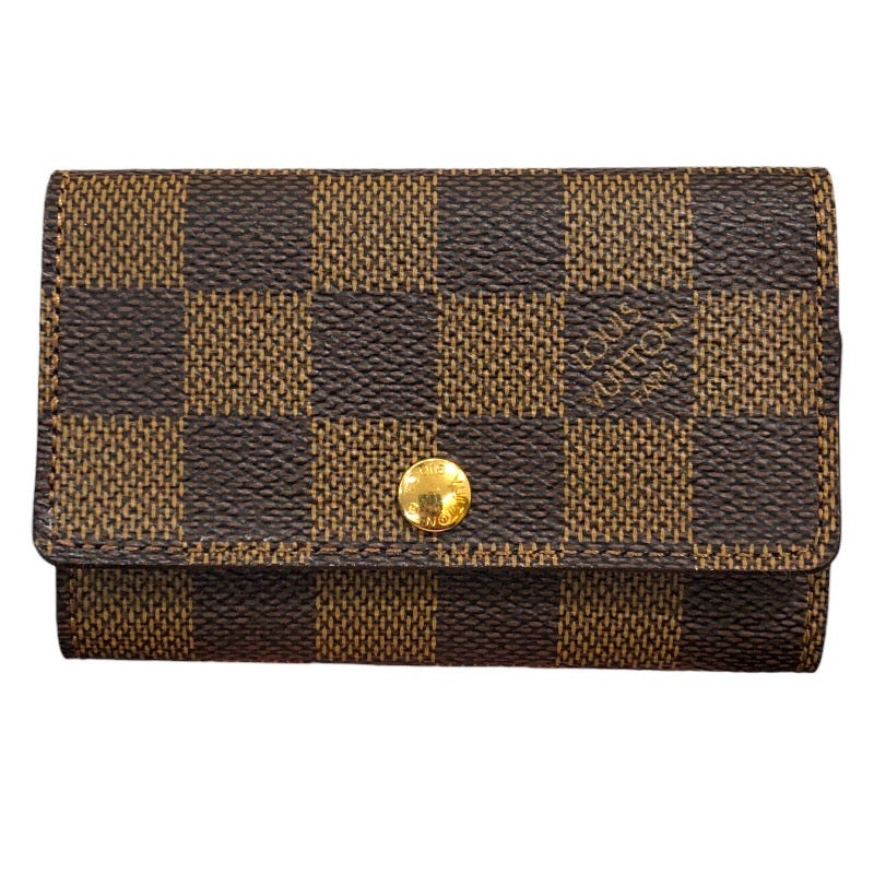 ルイ・ヴィトン LOUIS VUITTON ミュルティクレ6 M62630 ブラウン ゴールド金具 ダミエ・キャンバス ユニセックス キーケース
