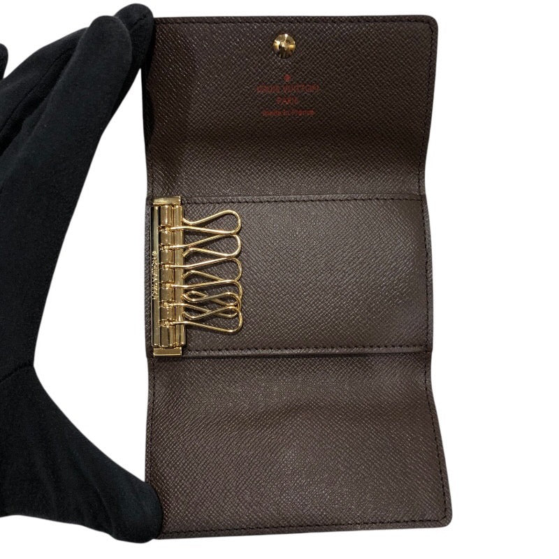 ルイ・ヴィトン LOUIS VUITTON ミュルティクレ6 M62630 ブラウン ゴールド金具 ダミエ・キャンバス ユニセックス キーケース