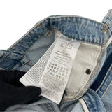 メゾン マルジェラ Maison Margiela 再構築ワイドデニムパンツ S51LA0128 ブルー コットン レディース デニムパンツ