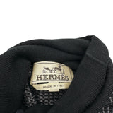 エルメス HERMES シルク混タートルネックニットセーター ブラック ウール メンズ セーター