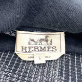 エルメス HERMES シルク混タートルネックニットセーター ブラック ウール メンズ セーター