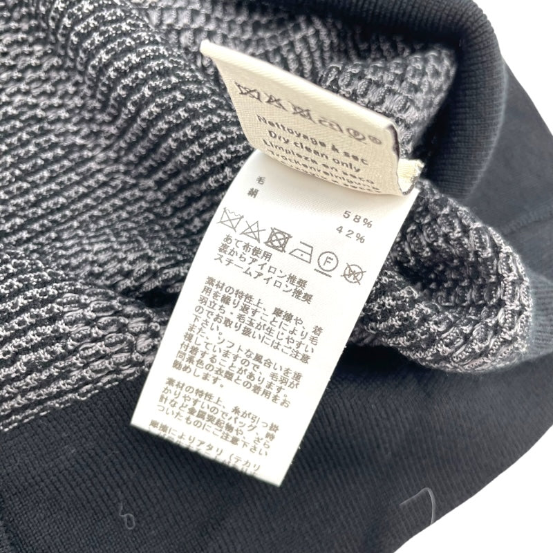 エルメス HERMES シルク混タートルネックニットセーター ブラック ウール メンズ セーター
