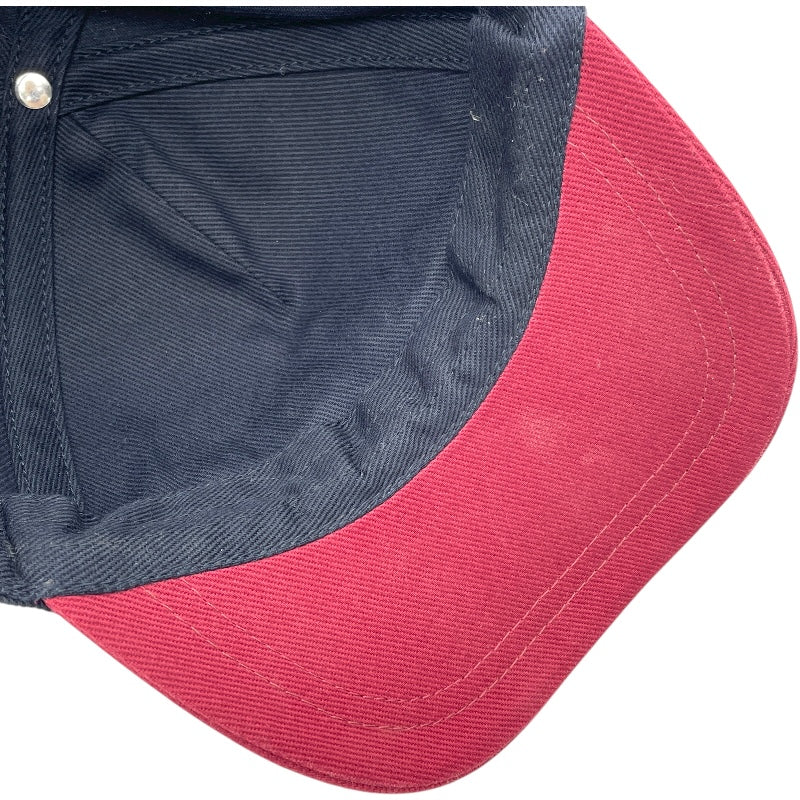 ミュウミュウ miu miu フロントロゴ刺繍ベースボールキャップ ５HC179 ネイビー コットン ユニセックス その他ファッション雑貨