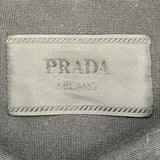 プラダ PRADA トライアングルロゴフーデッドパーカー UJL04C ブラック コットン メンズ パーカー