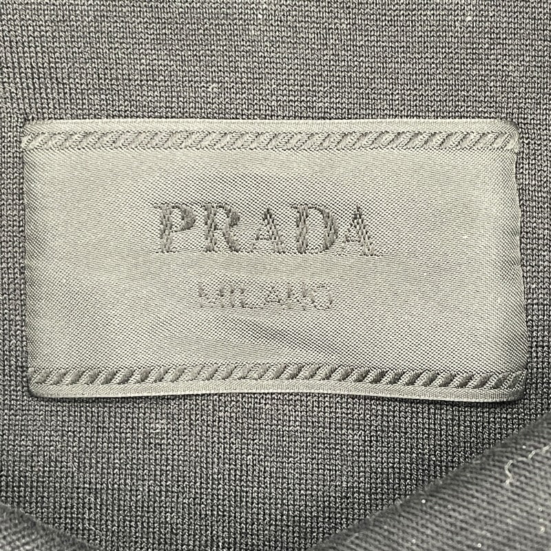 プラダ PRADA トライアングルロゴフーデッドパーカー UJL04C ブラック コットン メンズ パーカー