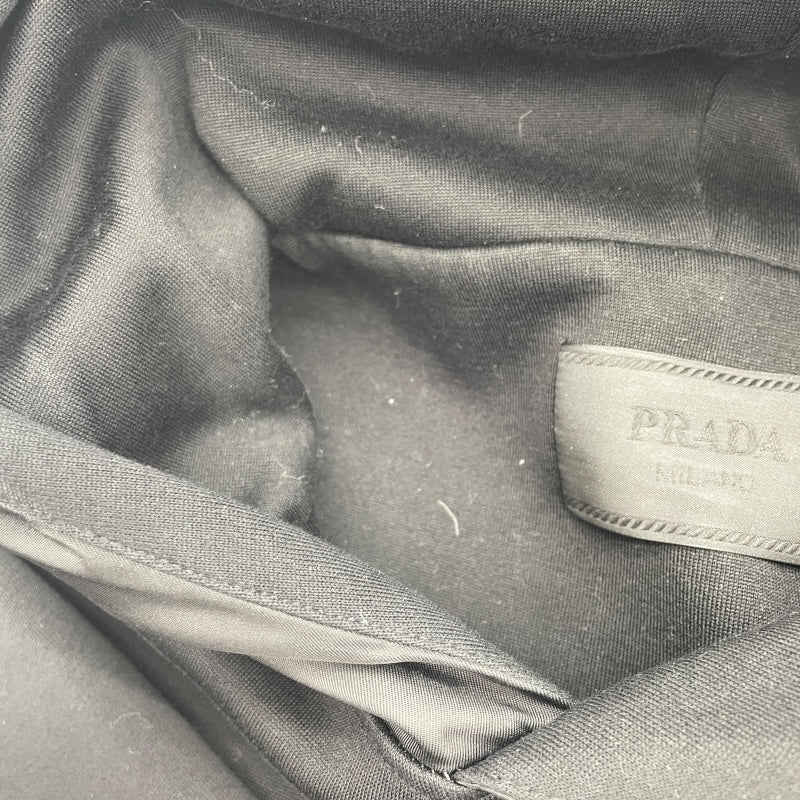 プラダ PRADA トライアングルロゴフーデッドパーカー UJL04C ブラック コットン メンズ パーカー