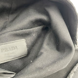 プラダ PRADA トライアングルロゴフーデッドパーカー UJL04C ブラック コットン メンズ パーカー
