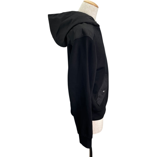 プラダ PRADA トライアングルロゴフーデッドパーカー UJL04C ブラック コットン メンズ パーカー