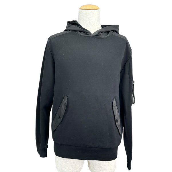 プラダ PRADA トライアングルロゴフーデッドパーカー UJL04C ブラック