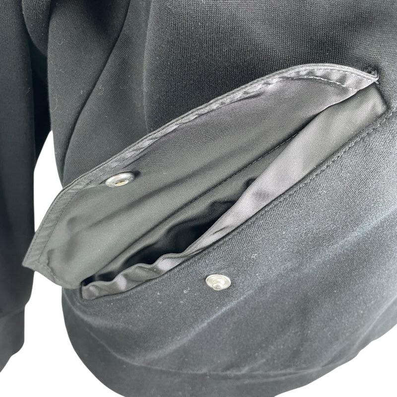 プラダ PRADA トライアングルロゴフーデッドパーカー UJL04C ブラック コットン メンズ パーカー