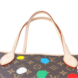 ルイ・ヴィトン LOUIS VUITTON ネヴァーフルMM 草間彌生コラボ M46381 ブラウン モノグラム・ペインティッドドッド レディース トートバッグ