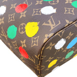 ルイ・ヴィトン LOUIS VUITTON ネヴァーフルMM 草間彌生コラボ M46381 ブラウン モノグラム・ペインティッドドッド レディース トートバッグ