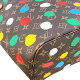 ルイ・ヴィトン LOUIS VUITTON ネヴァーフルMM 草間彌生コラボ M46381 ブラウン モノグラム・ペインティッドドッド レディース トートバッグ