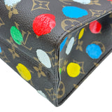 ルイ・ヴィトン LOUIS VUITTON オンザゴーPM 草間彌生コラボ M46380 ブラウン モノグラム・ペインティッド・ドット レディース トートバッグ