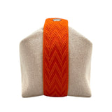 エルメス HERMES ブリッド ア ブラック PM ベージュ×オレンジ シルバー金具 トワル レディース ハンドバッグ