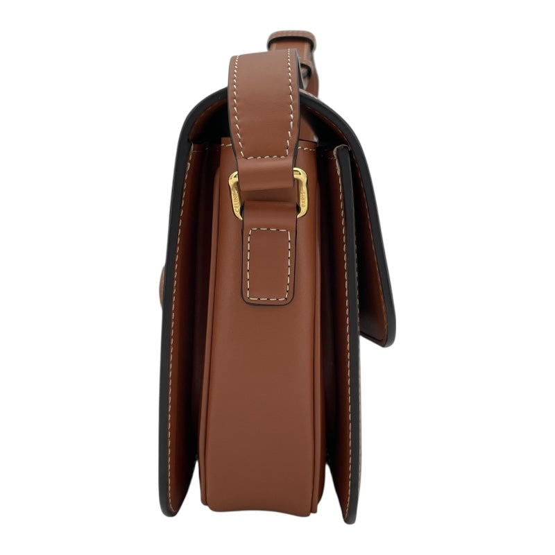 セリーヌ CELINE クラシックトリオンフ バッグ タン GD金具 トリオンフキャンバス/カーフ レディース ショルダーバッグ