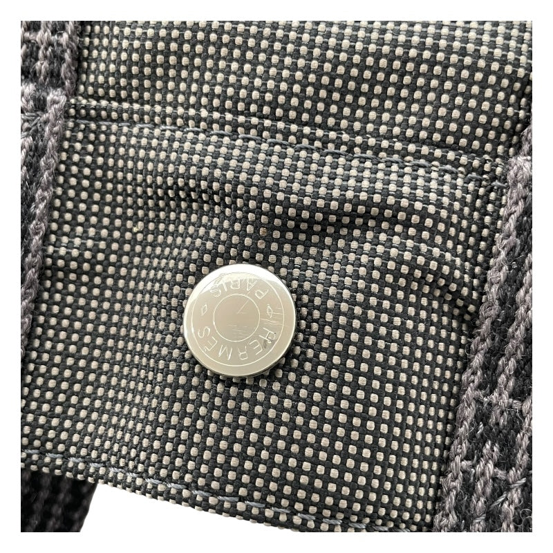 エルメス HERMES エールライントートPM グレー SV金具 トワル ユニセックス トートバッグ