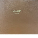 セリーヌ CELINE クラシックトリオンフバッグ 191242 ナチュラル タン GD金具 テキスタイル/カーフ レディース ショルダーバッグ