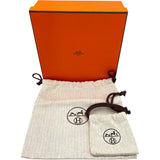エルメス HERMES コンスタンス ベルト 95cm W刻印 ブラック/エタン シルバー金具 ボックスカーフ/トゴ メンズ ベルト