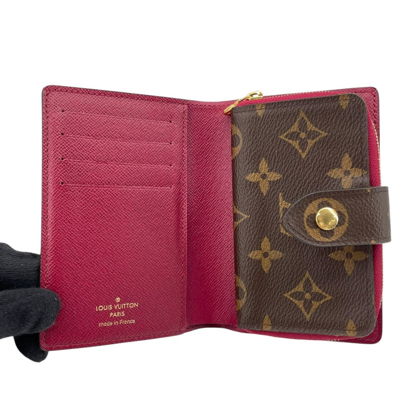 ルイ・ヴィトン LOUIS VUITTON ポルトフォイユ・ジュリエット M69433 ブラウン モノグラムキャンバス レディース 二つ折り財布