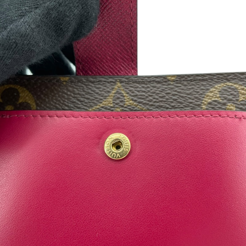 ルイ・ヴィトン LOUIS VUITTON ポルトフォイユ・ジュリエット M69433 ブラウン モノグラムキャンバス レディース 二つ折り財布