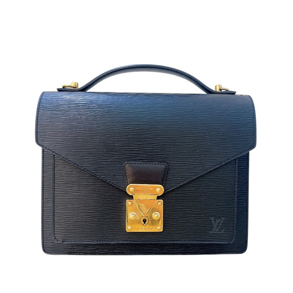 ルイ・ヴィトン LOUIS VUITTON モンソー M52122 ブラック エピ レディース ハンドバッグ