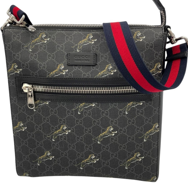 グッチ GUCCI シェリーライン ショルダー 474137 ブラック GGスプリームキャンバス メンズ メッセンジャーバッグ