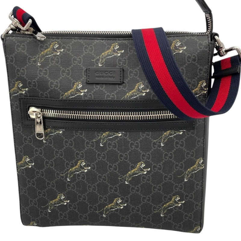 グッチ GUCCI シェリーライン ショルダー 474137 ブラック GGスプリームキャンバス メンズ メッセンジャーバッグ