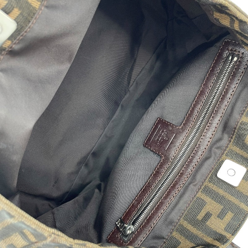 フェンディ FENDI ズッカ ハンドバッグ 26693 ブラウン キャンバス レディース ハンドバッグ