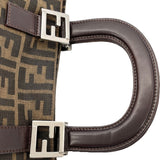 フェンディ FENDI ズッカ ハンドバッグ 26693 ブラウン キャンバス レディース ハンドバッグ