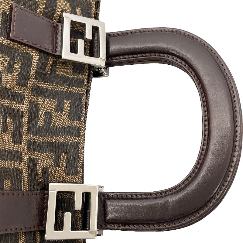 フェンディ FENDI ズッカ ハンドバッグ 26693 ブラウン キャンバス レディース ハンドバッグ