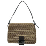 フェンディ FENDI ズッキーノショルダー 8BR001 ベージュ キャンバス レディース ハンドバッグ