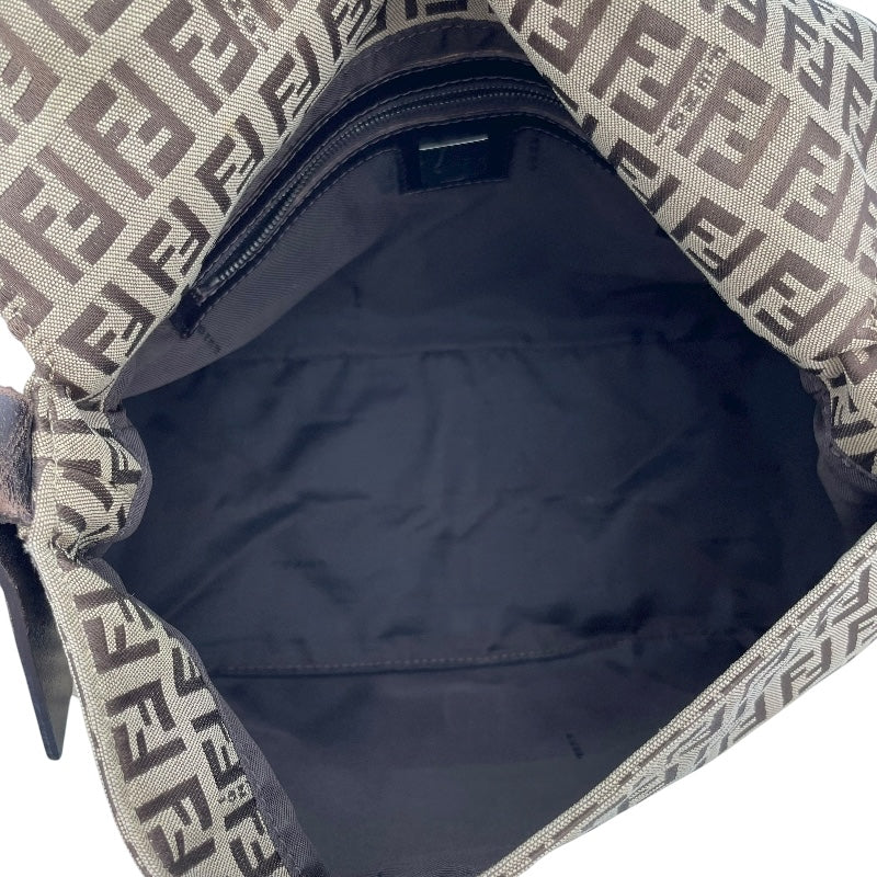 フェンディ FENDI ズッキーノショルダー 8BR001 ベージュ キャンバス レディース ハンドバッグ