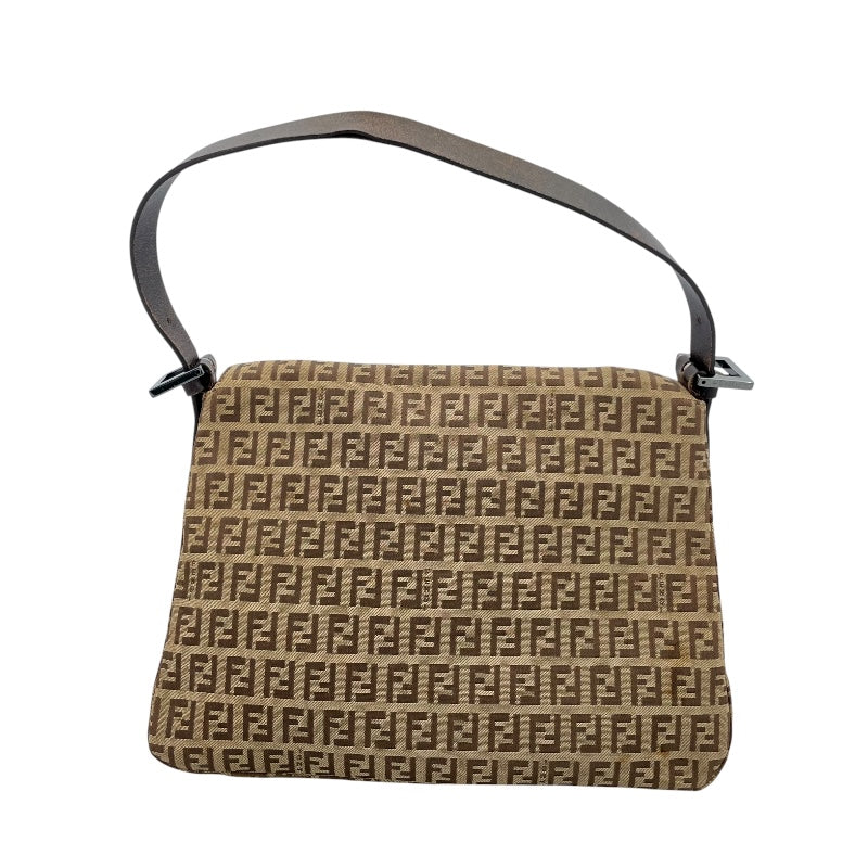 フェンディ FENDI ズッキーノショルダー 8BR001 ベージュ キャンバス レディース ハンドバッグ