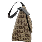 フェンディ FENDI ズッキーノショルダー 8BR001 ベージュ キャンバス レディース ハンドバッグ