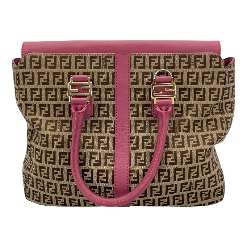 フェンディ FENDI ズッキーノ柄 2WAYショルダーバッグ 8BN228 ピンク キャンバス レディース ショルダーバッグ