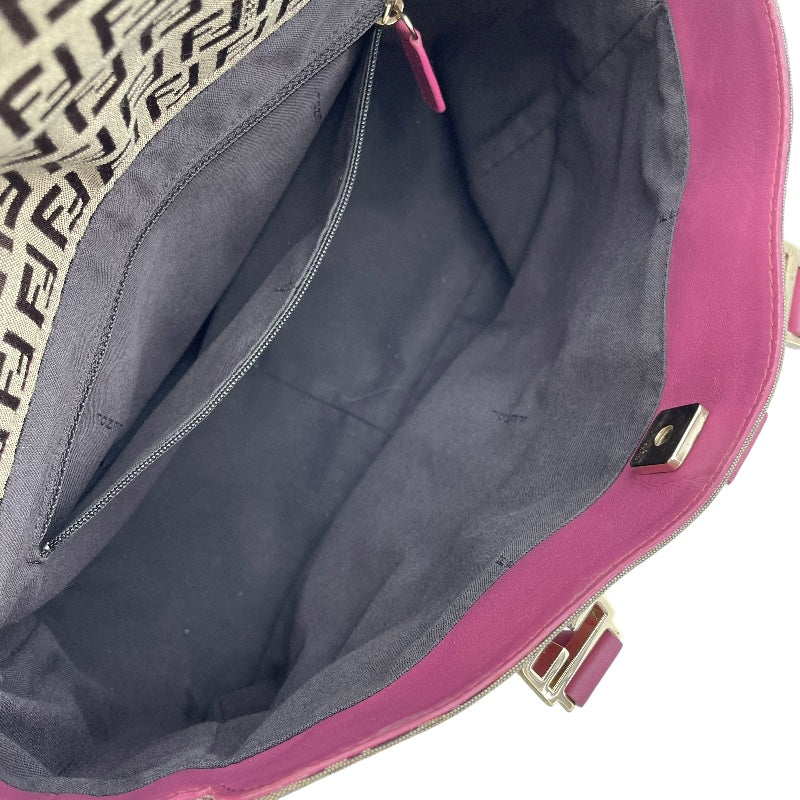 フェンディ FENDI ズッキーノ柄 2WAYショルダーバッグ 8BN228 ピンク キャンバス レディース ショルダーバッグ