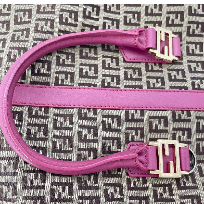フェンディ FENDI ズッキーノ柄 2WAYショルダーバッグ 8BN228 ピンク キャンバス レディース ショルダーバッグ