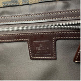 フェンディ FENDI ズッカ ハンドバッグ ブラウン キャンバス・レザー レディース ハンドバッグ