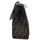 フェンディ FENDI ズッカ ハンドバッグ ブラウン キャンバス・レザー レディース ハンドバッグ