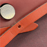 エルメス HERMES エールバックジップPM Y刻 ルージュアッシュ/ボルドー SV金具 トワル/ヴァッシュハンター レディース ハンドバッグ