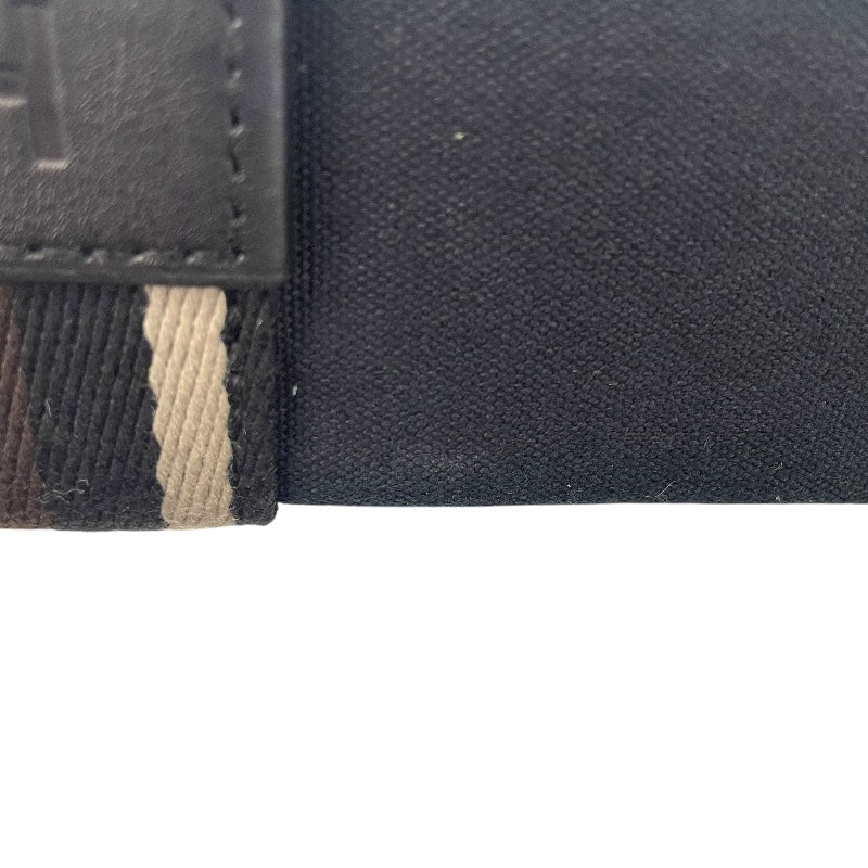 エルメス HERMES トロカホリゾンタルPM ブラック SV金具 トワル レディース ハンドバッグ